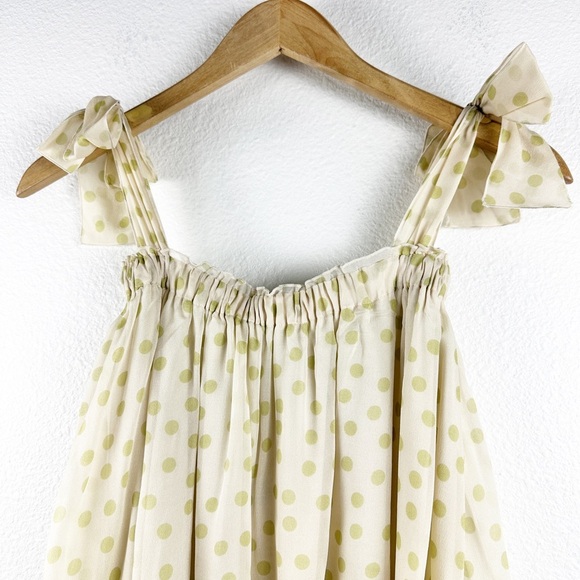 Dolce & Gabbana Yellow with Green Polka Dots Dress Size 3 - Picture 4 of 11